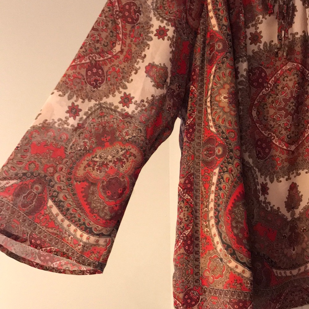 Lined Multi-Colored Blouse - image 3